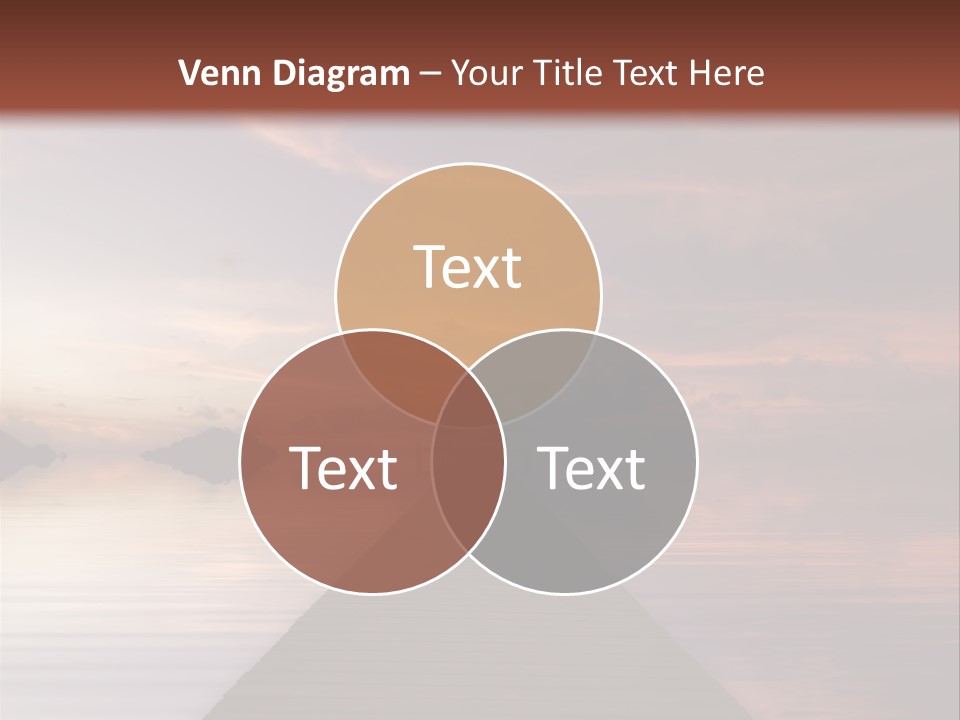 Long Pier. Sunset On The Tropical Beach. Siam Bay. Province Trat. Koh Mak Island. Kingdom Thailand PowerPoint Template
