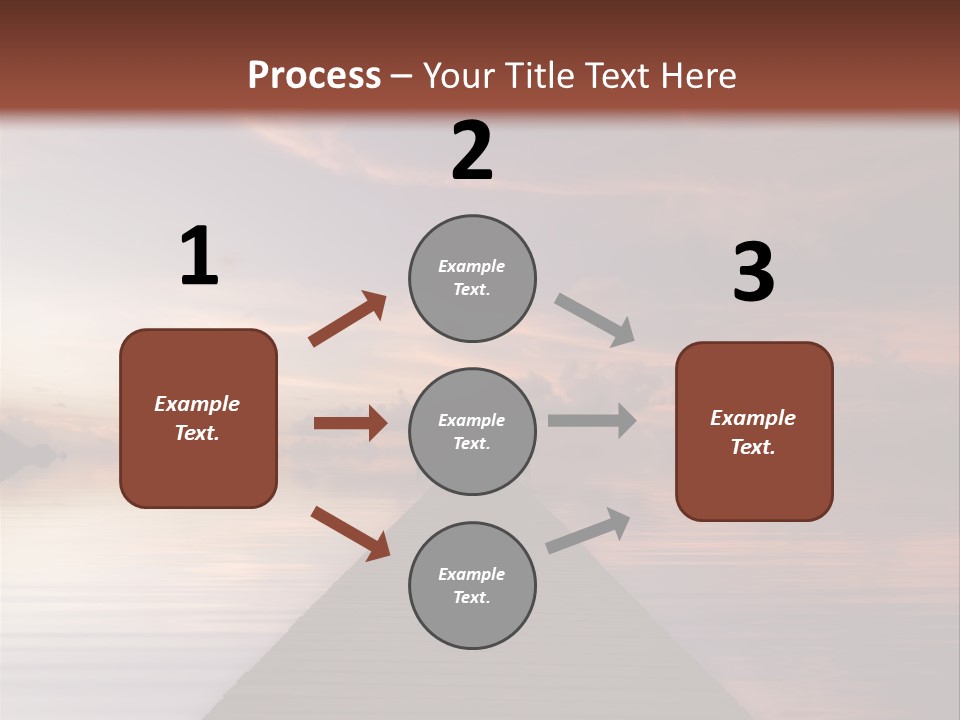 Long Pier. Sunset On The Tropical Beach. Siam Bay. Province Trat. Koh Mak Island. Kingdom Thailand PowerPoint Template