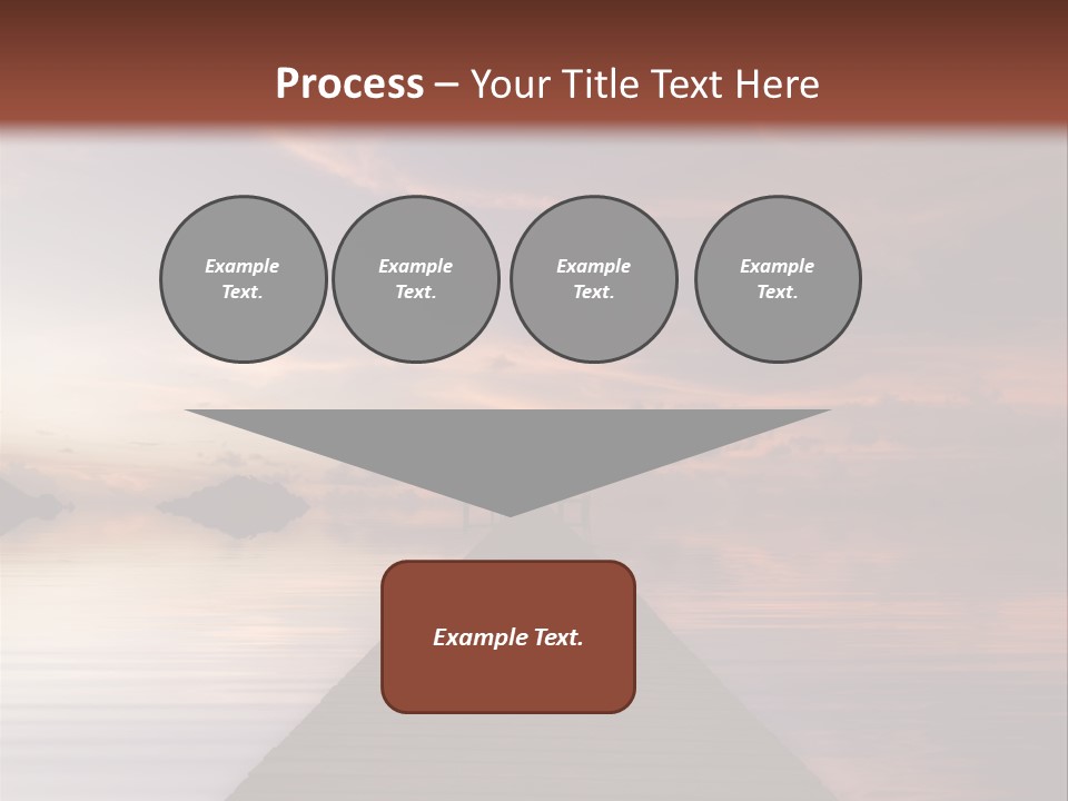 Long Pier. Sunset On The Tropical Beach. Siam Bay. Province Trat. Koh Mak Island. Kingdom Thailand PowerPoint Template