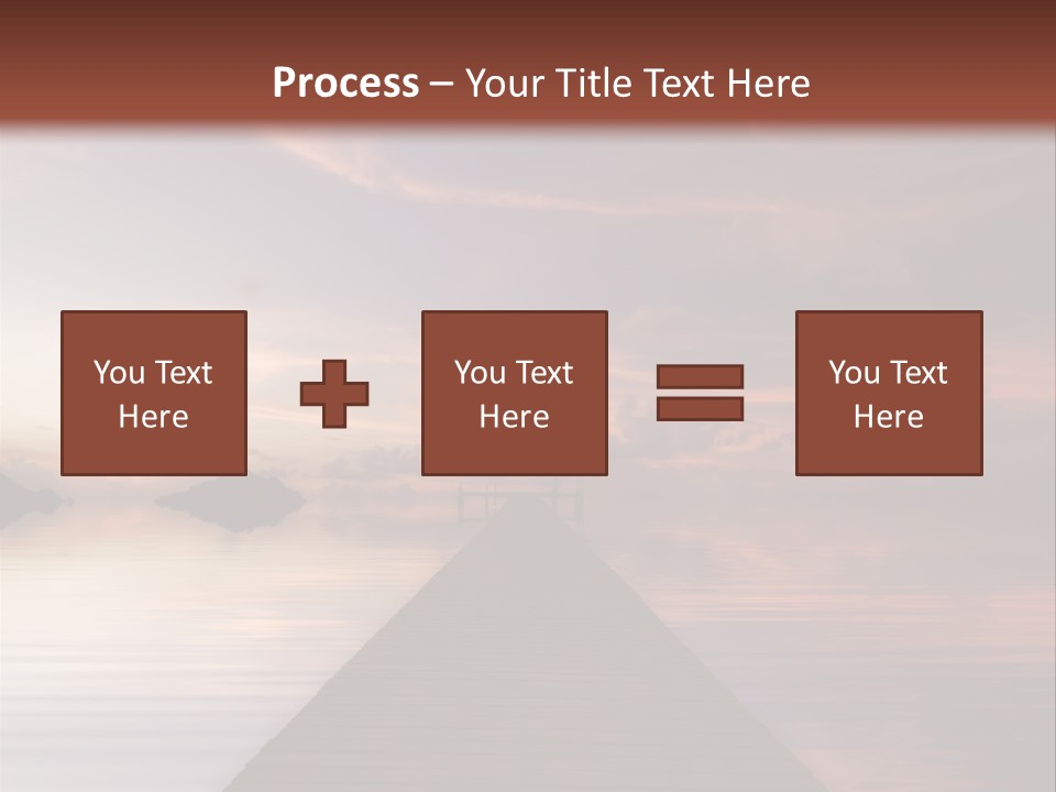 Long Pier. Sunset On The Tropical Beach. Siam Bay. Province Trat. Koh Mak Island. Kingdom Thailand PowerPoint Template
