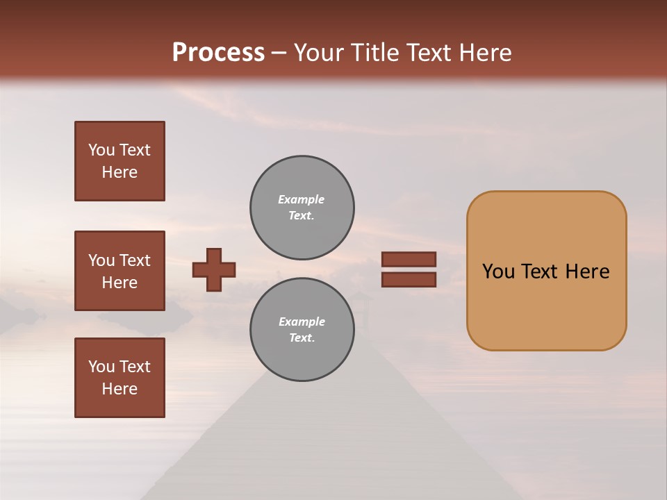 Long Pier. Sunset On The Tropical Beach. Siam Bay. Province Trat. Koh Mak Island. Kingdom Thailand PowerPoint Template