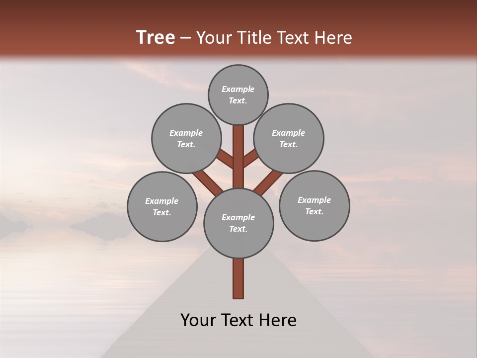 Long Pier. Sunset On The Tropical Beach. Siam Bay. Province Trat. Koh Mak Island. Kingdom Thailand PowerPoint Template