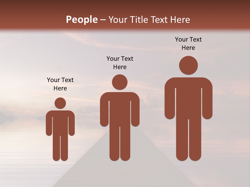 Long Pier. Sunset On The Tropical Beach. Siam Bay. Province Trat. Koh Mak Island. Kingdom Thailand PowerPoint Template