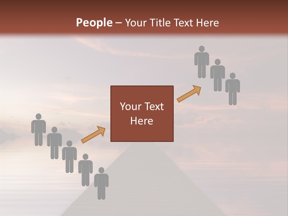 Long Pier. Sunset On The Tropical Beach. Siam Bay. Province Trat. Koh Mak Island. Kingdom Thailand PowerPoint Template