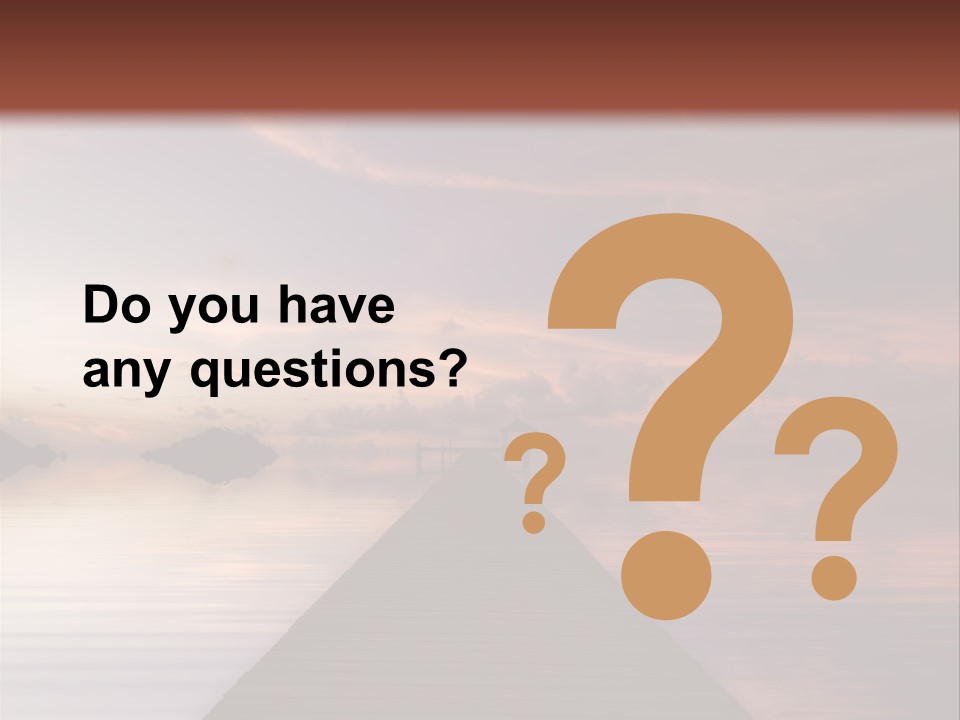 Long Pier. Sunset On The Tropical Beach. Siam Bay. Province Trat. Koh Mak Island. Kingdom Thailand PowerPoint Template