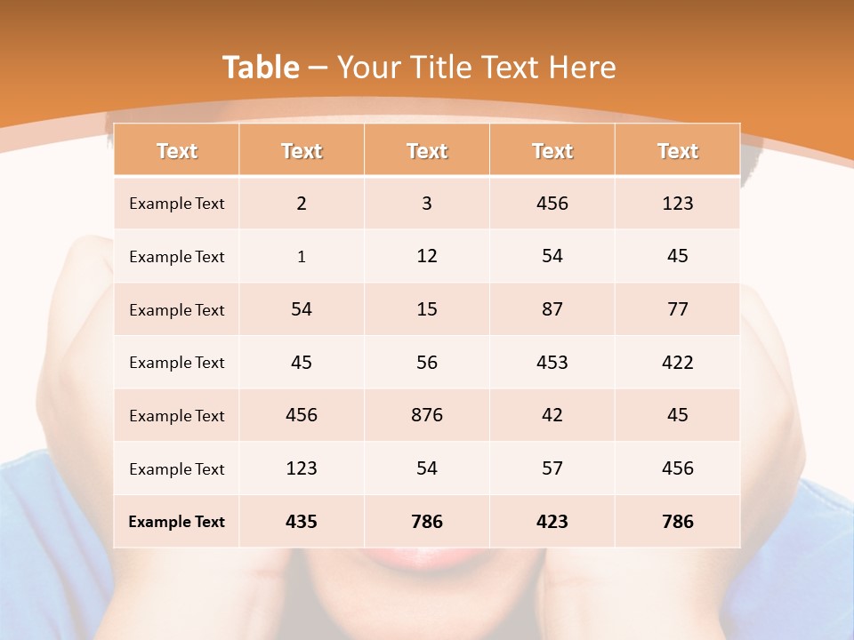 Portrait Of A Boy Smiling Isolated Over White PowerPoint Template