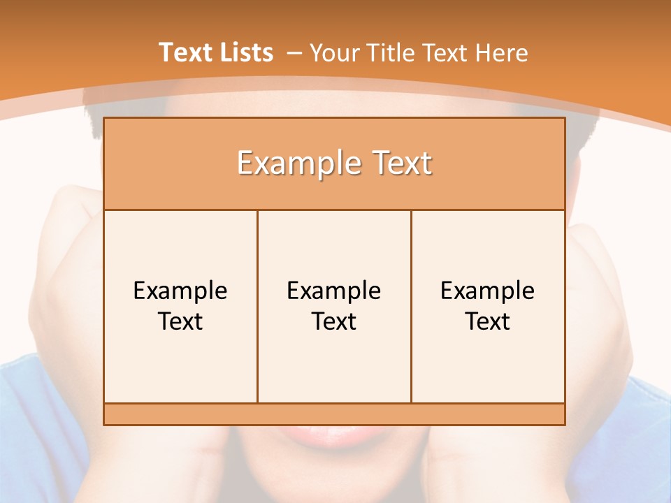 Portrait Of A Boy Smiling Isolated Over White PowerPoint Template