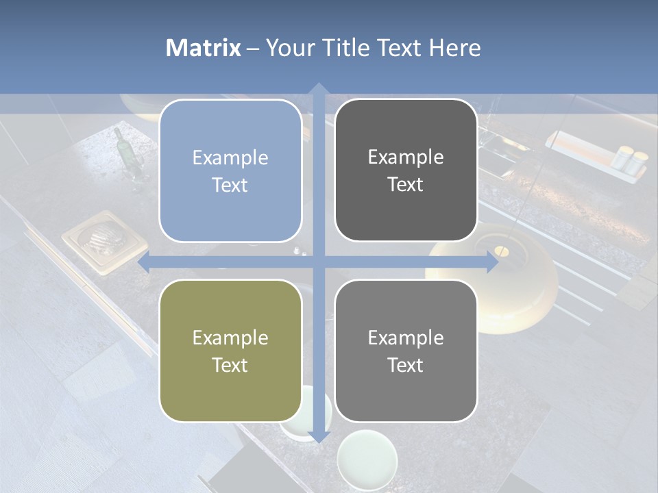 Luxury Modern Open-Plan Designer Kitchen (3D Render) PowerPoint Template