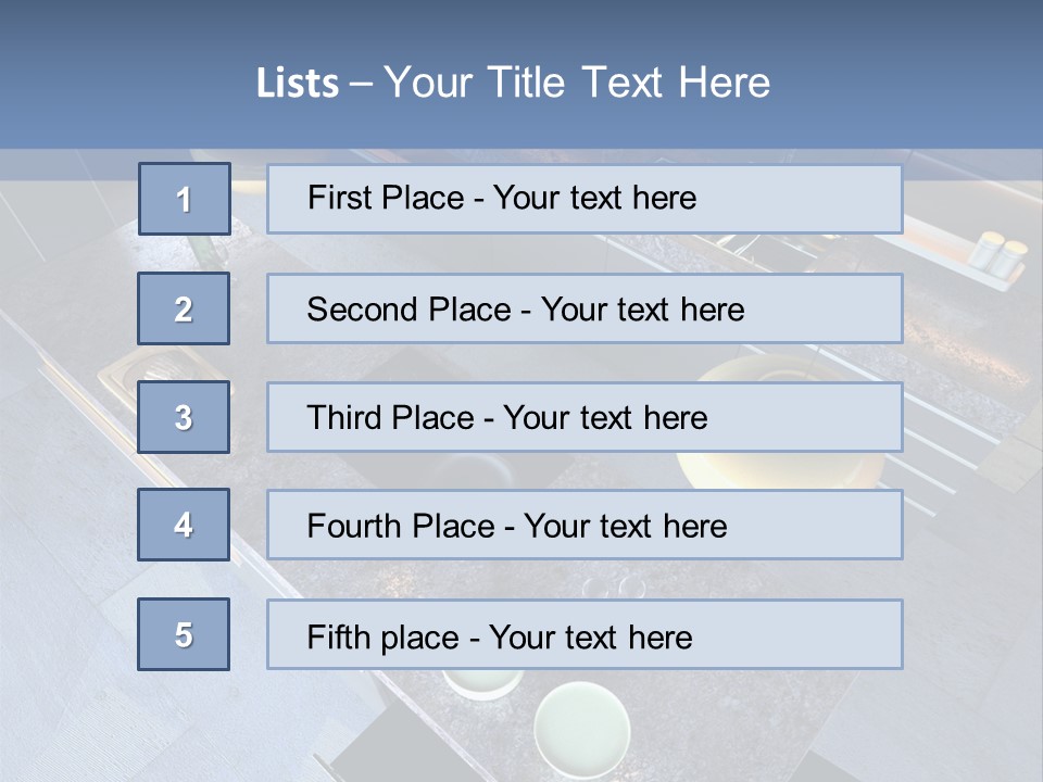 Luxury Modern Open-Plan Designer Kitchen (3D Render) PowerPoint Template
