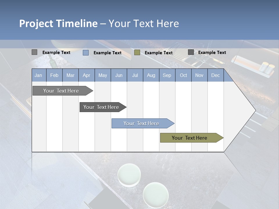Luxury Modern Open-Plan Designer Kitchen (3D Render) PowerPoint Template