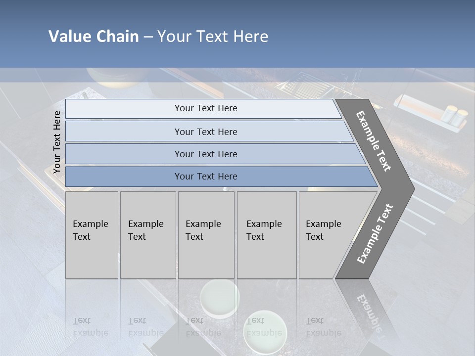 Luxury Modern Open-Plan Designer Kitchen (3D Render) PowerPoint Template