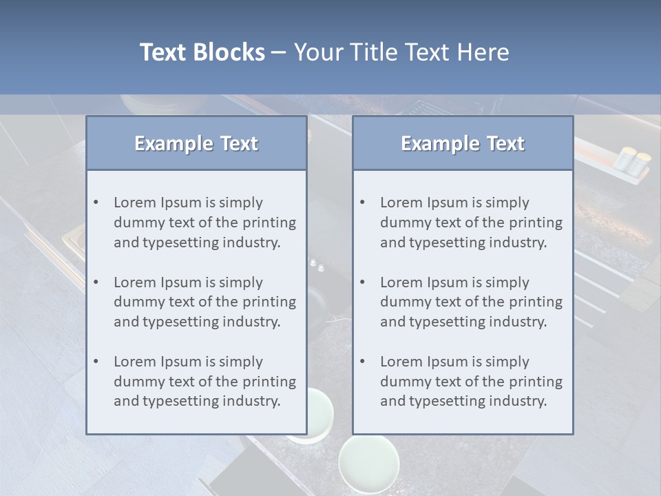 Luxury Modern Open-Plan Designer Kitchen (3D Render) PowerPoint Template