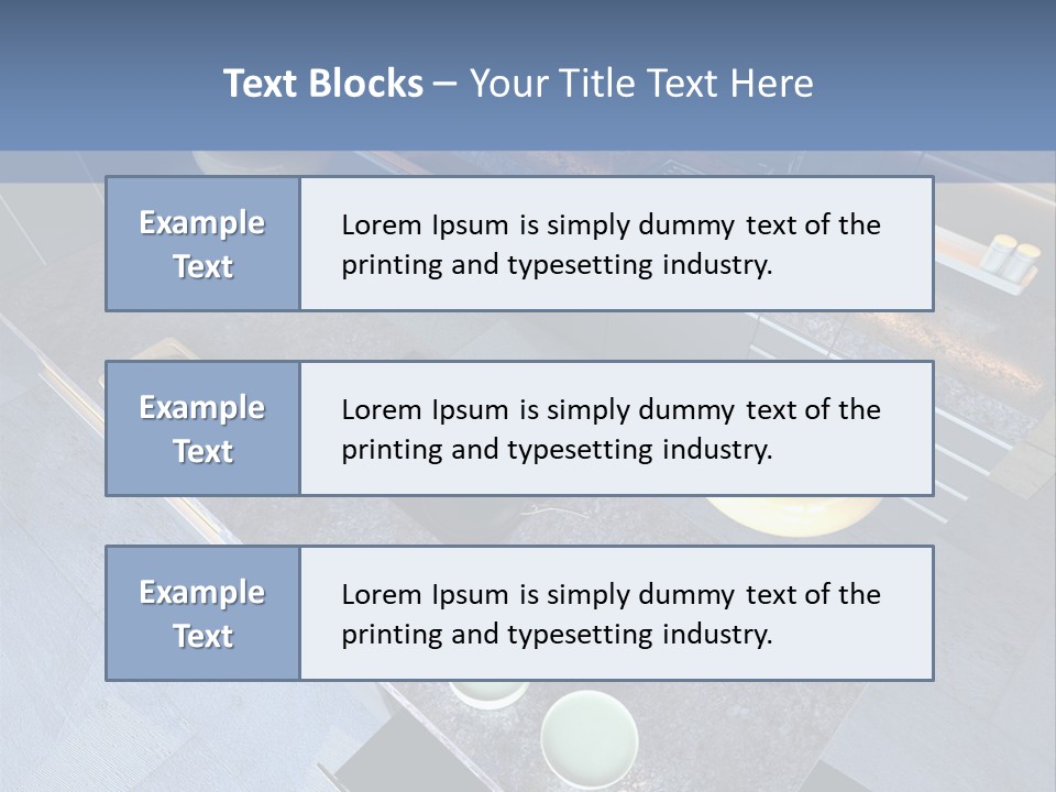 Luxury Modern Open-Plan Designer Kitchen (3D Render) PowerPoint Template
