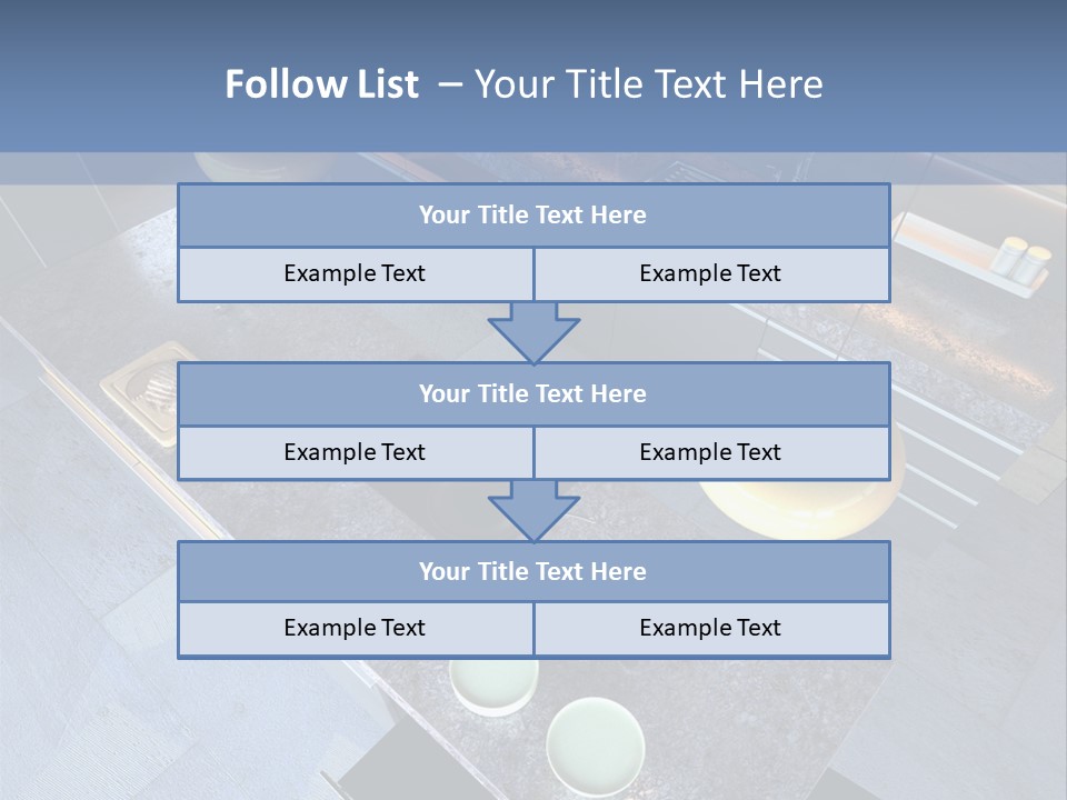 Luxury Modern Open-Plan Designer Kitchen (3D Render) PowerPoint Template