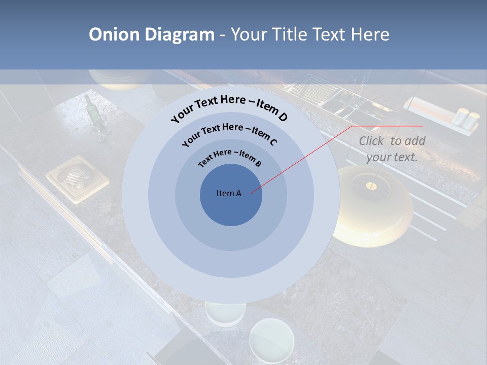 Luxury Modern Open-Plan Designer Kitchen (3D Render) PowerPoint Template