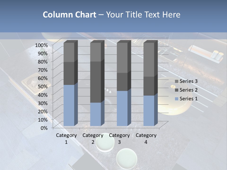 Luxury Modern Open-Plan Designer Kitchen (3D Render) PowerPoint Template