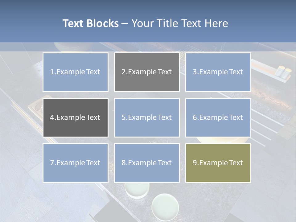 Luxury Modern Open-Plan Designer Kitchen (3D Render) PowerPoint Template
