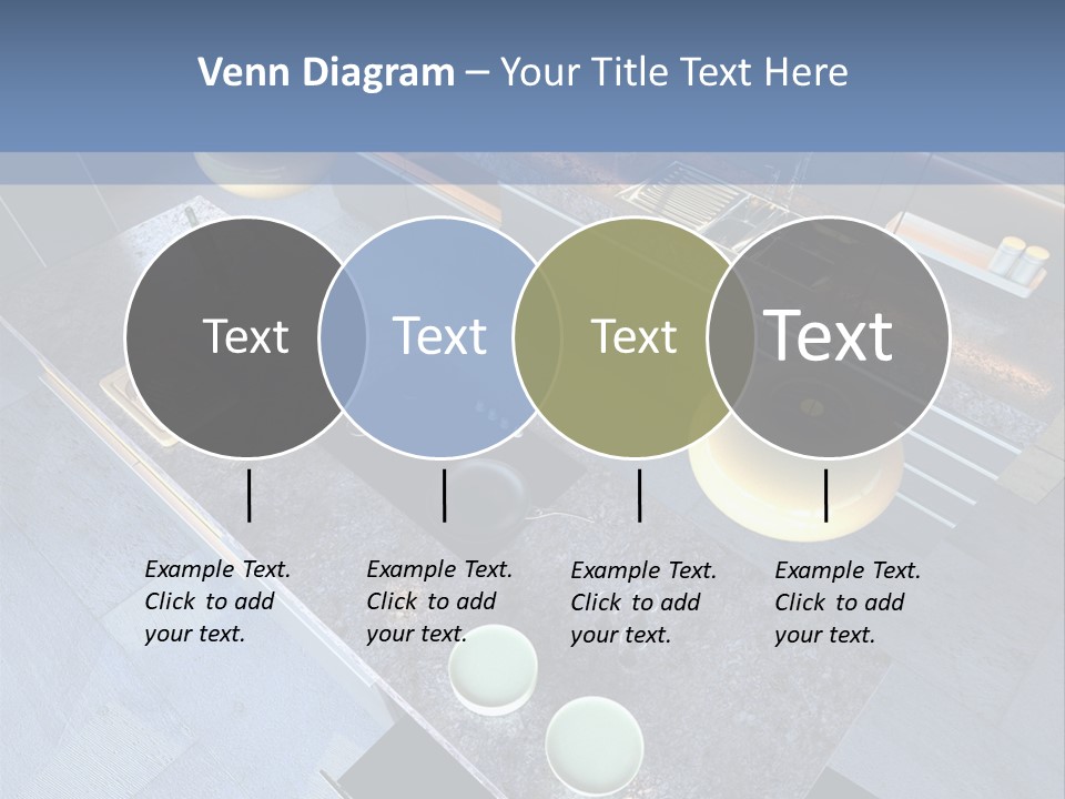 Luxury Modern Open-Plan Designer Kitchen (3D Render) PowerPoint Template