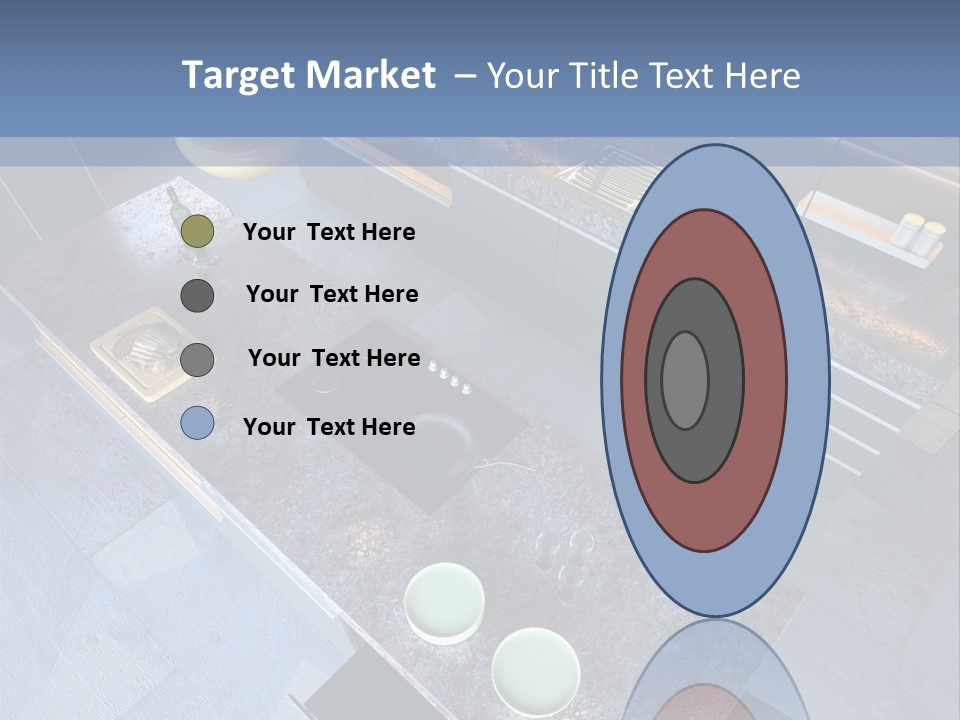 Luxury Modern Open-Plan Designer Kitchen (3D Render) PowerPoint Template