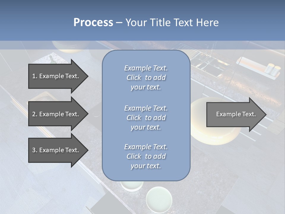 Luxury Modern Open-Plan Designer Kitchen (3D Render) PowerPoint Template