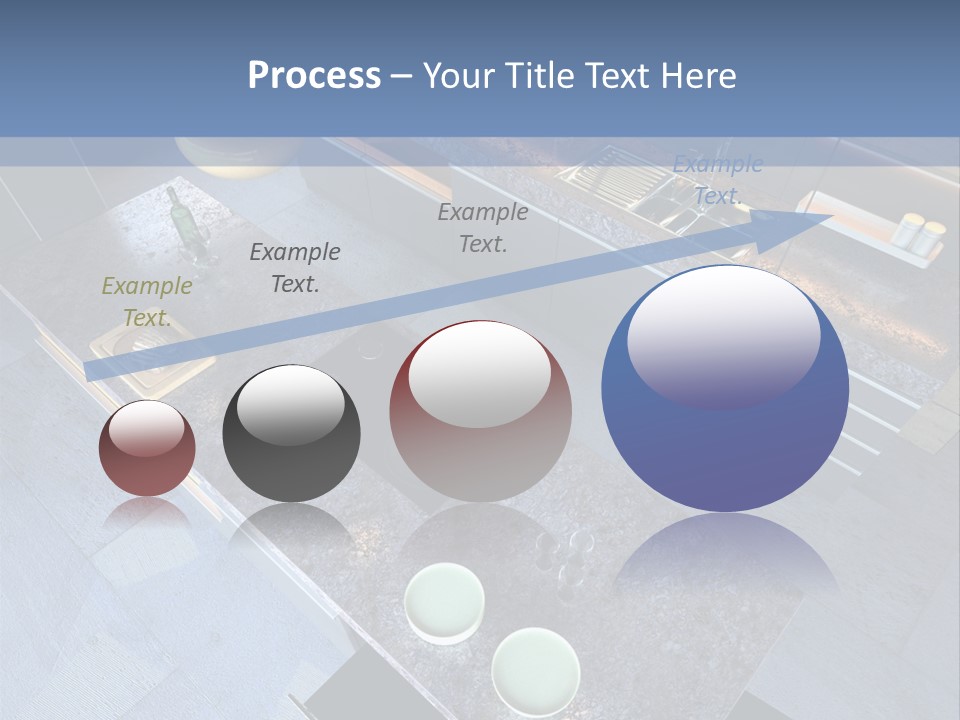 Luxury Modern Open-Plan Designer Kitchen (3D Render) PowerPoint Template