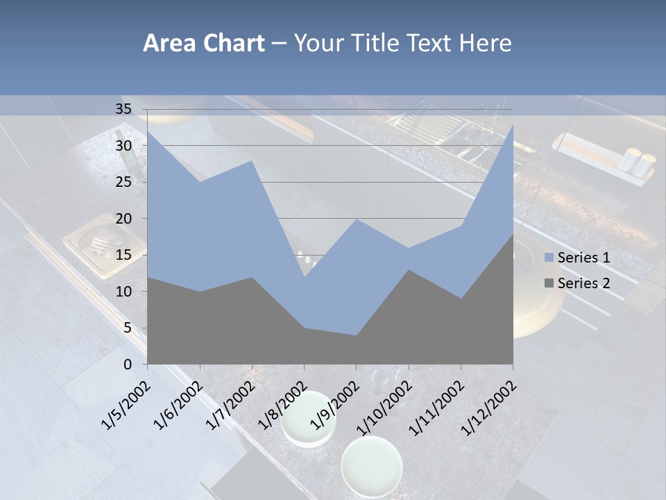 Luxury Modern Open-Plan Designer Kitchen (3D Render) PowerPoint Template
