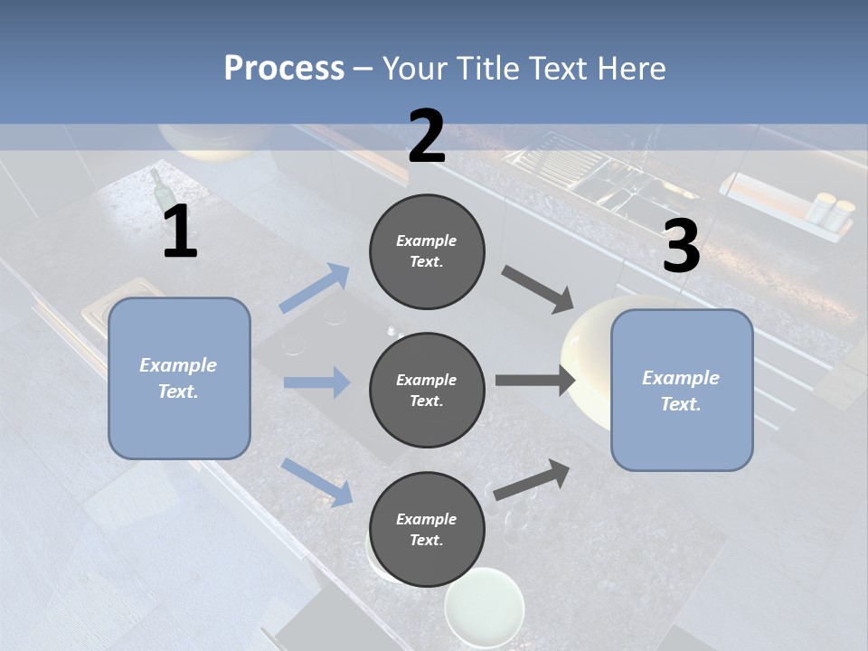 Luxury Modern Open-Plan Designer Kitchen (3D Render) PowerPoint Template