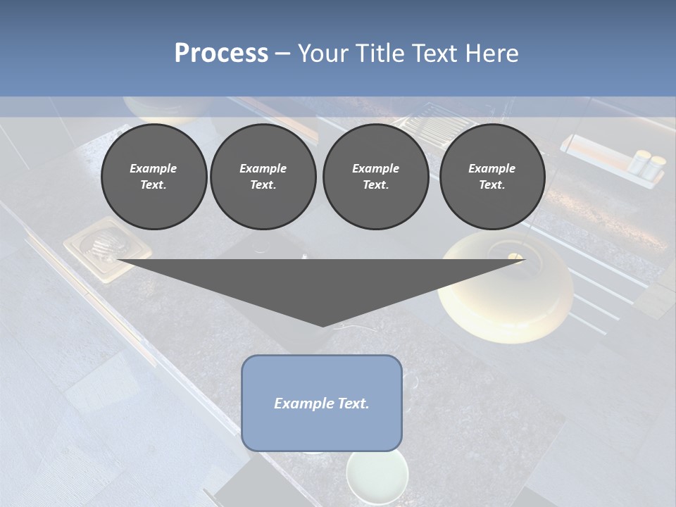 Luxury Modern Open-Plan Designer Kitchen (3D Render) PowerPoint Template