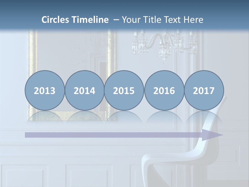 Stylish Modern Interior In A Classical Parisian Apartment (3D Render) PowerPoint Template