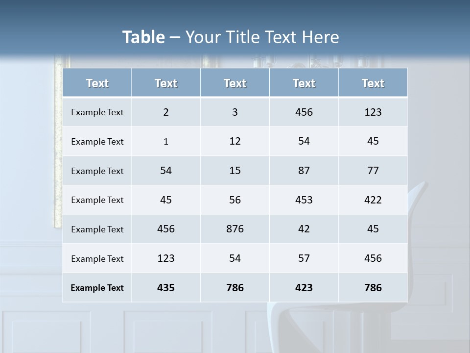 Stylish Modern Interior In A Classical Parisian Apartment (3D Render) PowerPoint Template