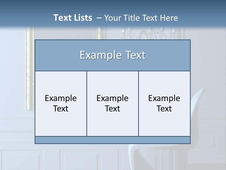 Stylish Modern Interior In A Classical Parisian Apartment (3D Render) PowerPoint Template