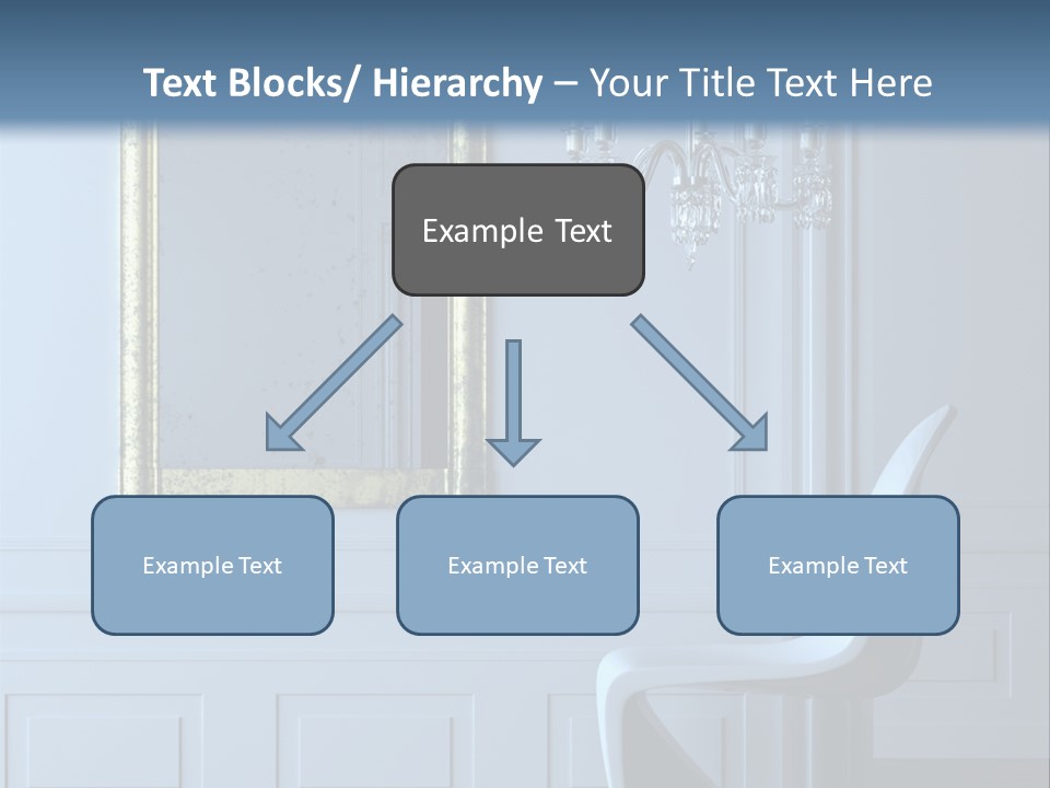 Stylish Modern Interior In A Classical Parisian Apartment (3D Render) PowerPoint Template