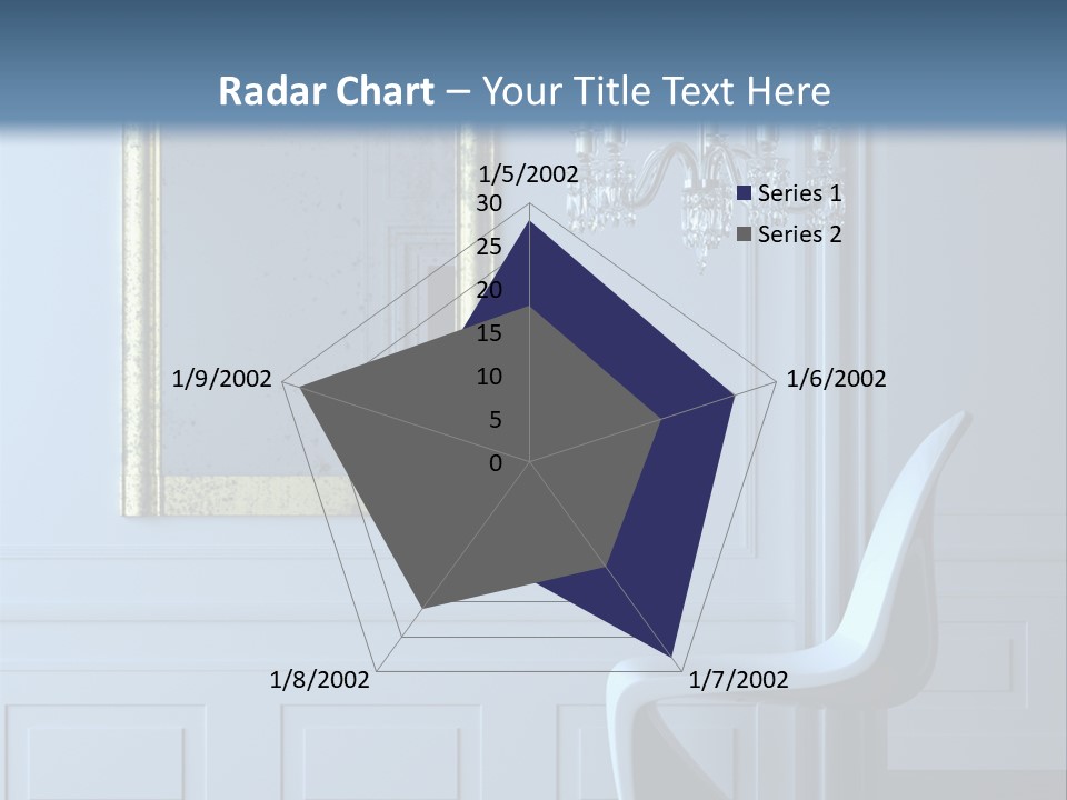 Stylish Modern Interior In A Classical Parisian Apartment (3D Render) PowerPoint Template