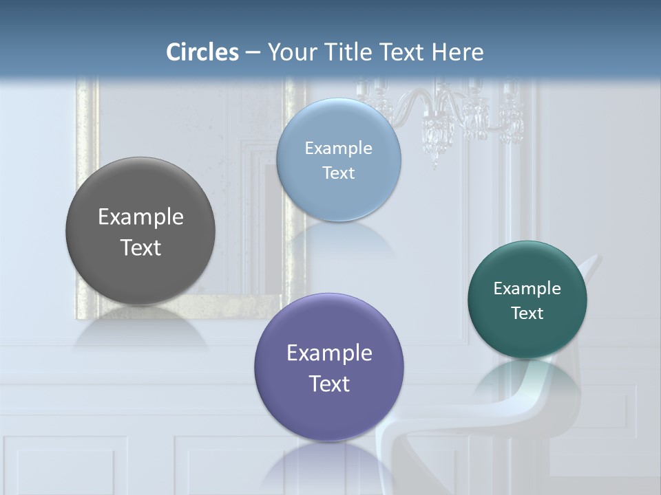 Stylish Modern Interior In A Classical Parisian Apartment (3D Render) PowerPoint Template