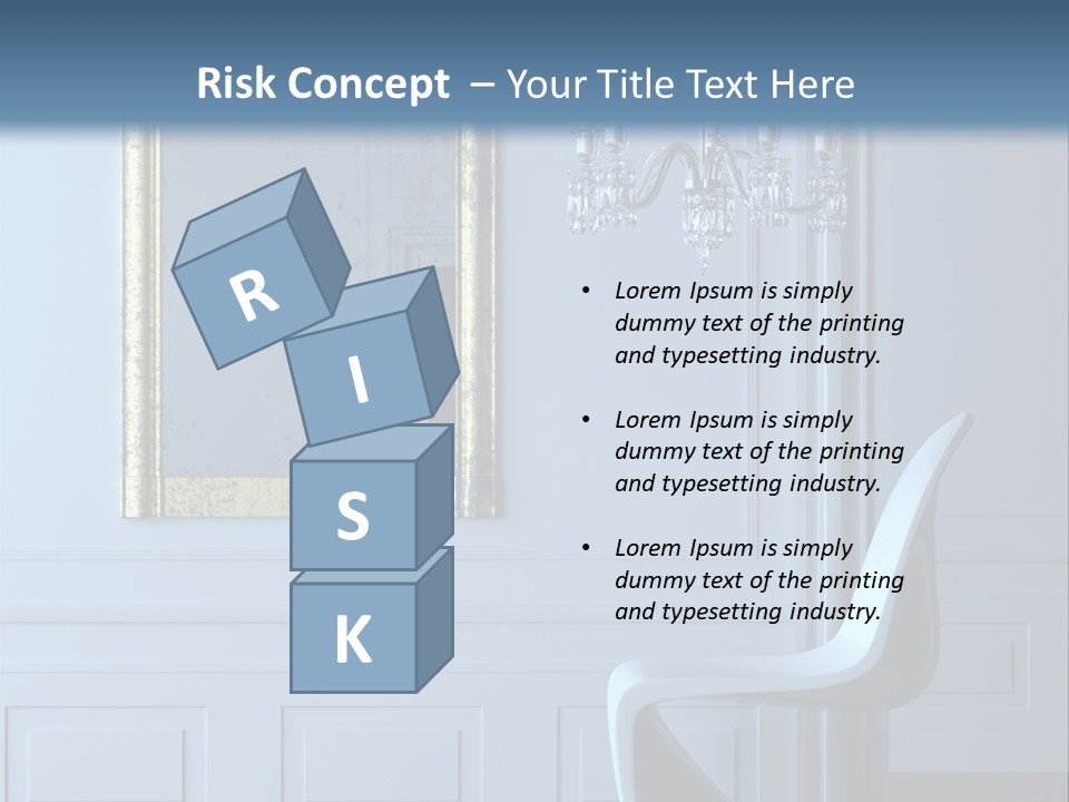 Stylish Modern Interior In A Classical Parisian Apartment (3D Render) PowerPoint Template