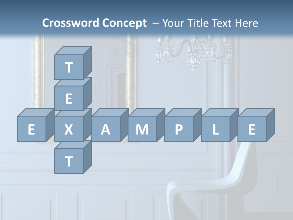 Stylish Modern Interior In A Classical Parisian Apartment (3D Render) PowerPoint Template