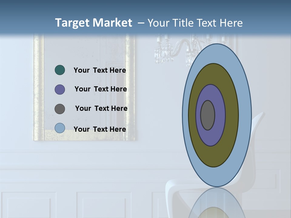 Stylish Modern Interior In A Classical Parisian Apartment (3D Render) PowerPoint Template