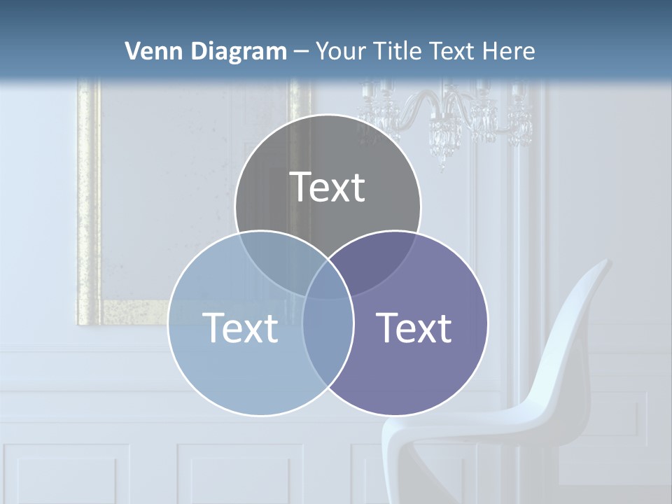 Stylish Modern Interior In A Classical Parisian Apartment (3D Render) PowerPoint Template