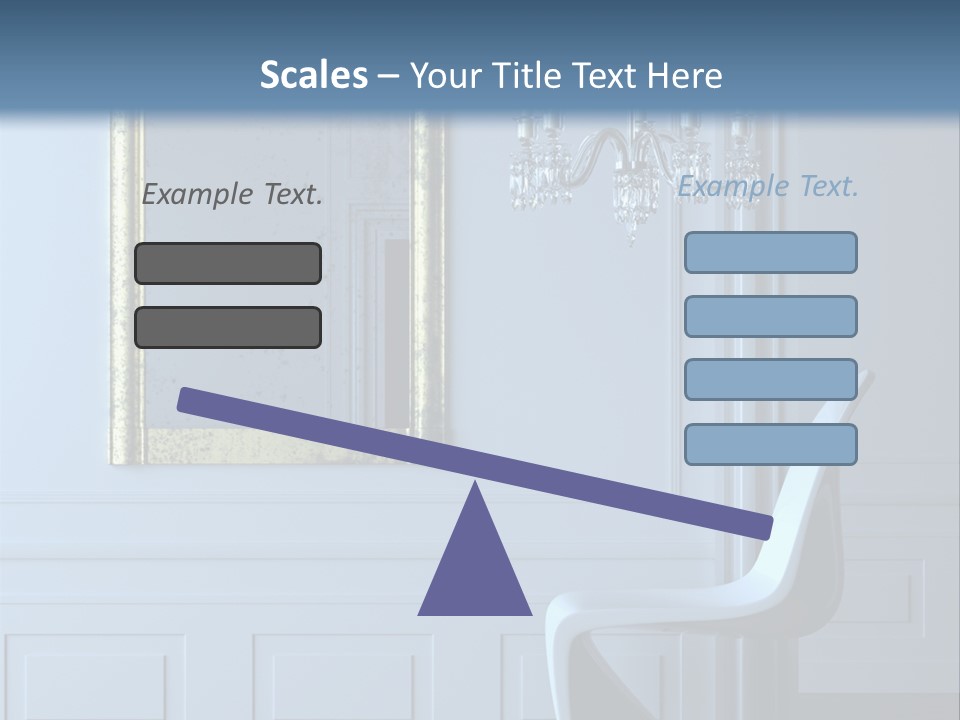 Stylish Modern Interior In A Classical Parisian Apartment (3D Render) PowerPoint Template