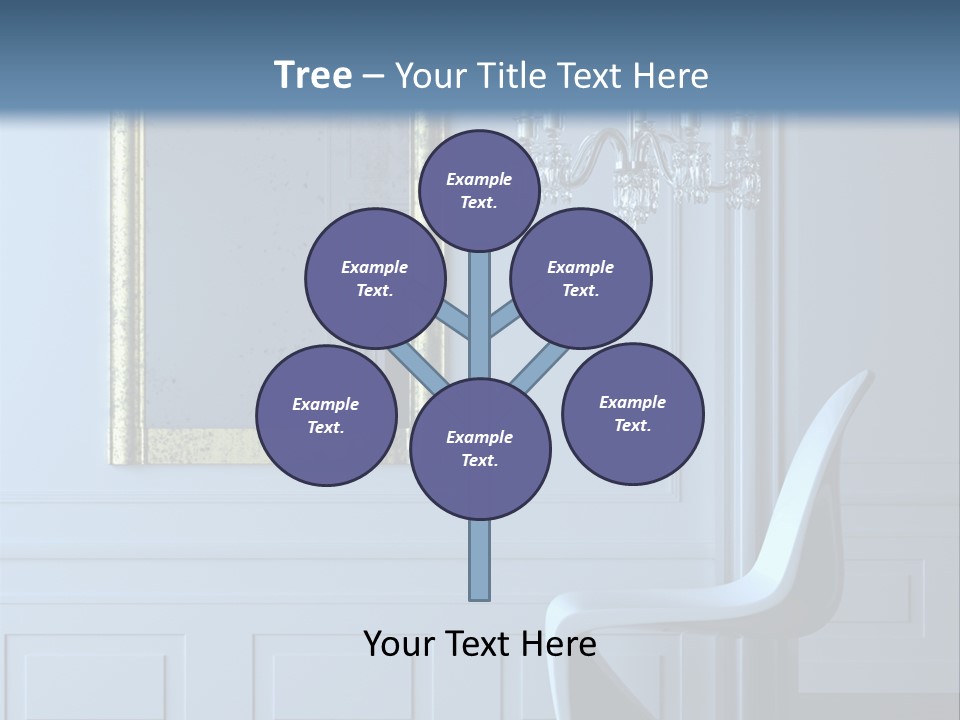 Stylish Modern Interior In A Classical Parisian Apartment (3D Render) PowerPoint Template