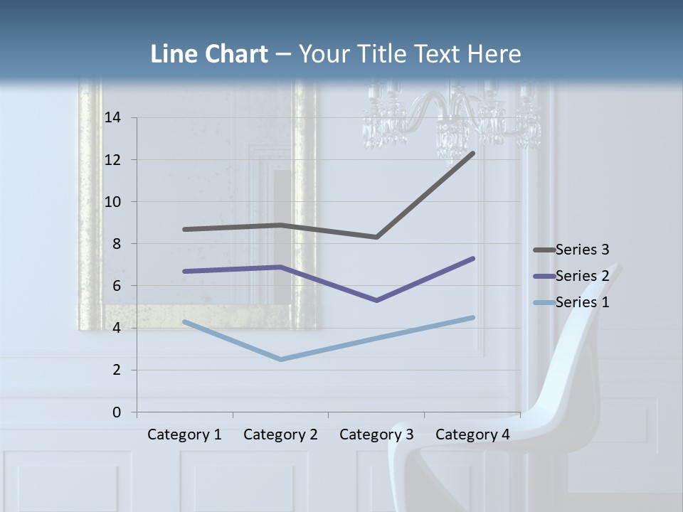 Stylish Modern Interior In A Classical Parisian Apartment (3D Render) PowerPoint Template