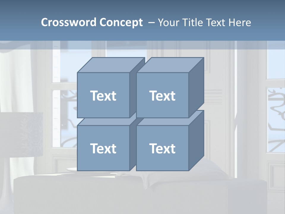Classic Parisian Living Room (3D Render) PowerPoint Template