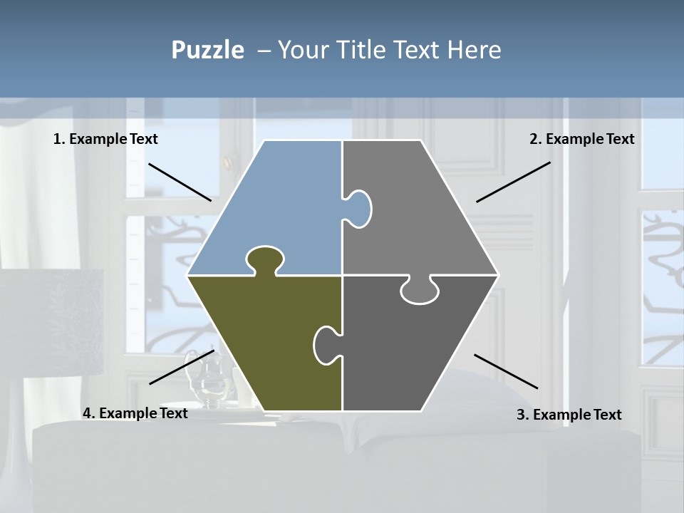 Classic Parisian Living Room (3D Render) PowerPoint Template