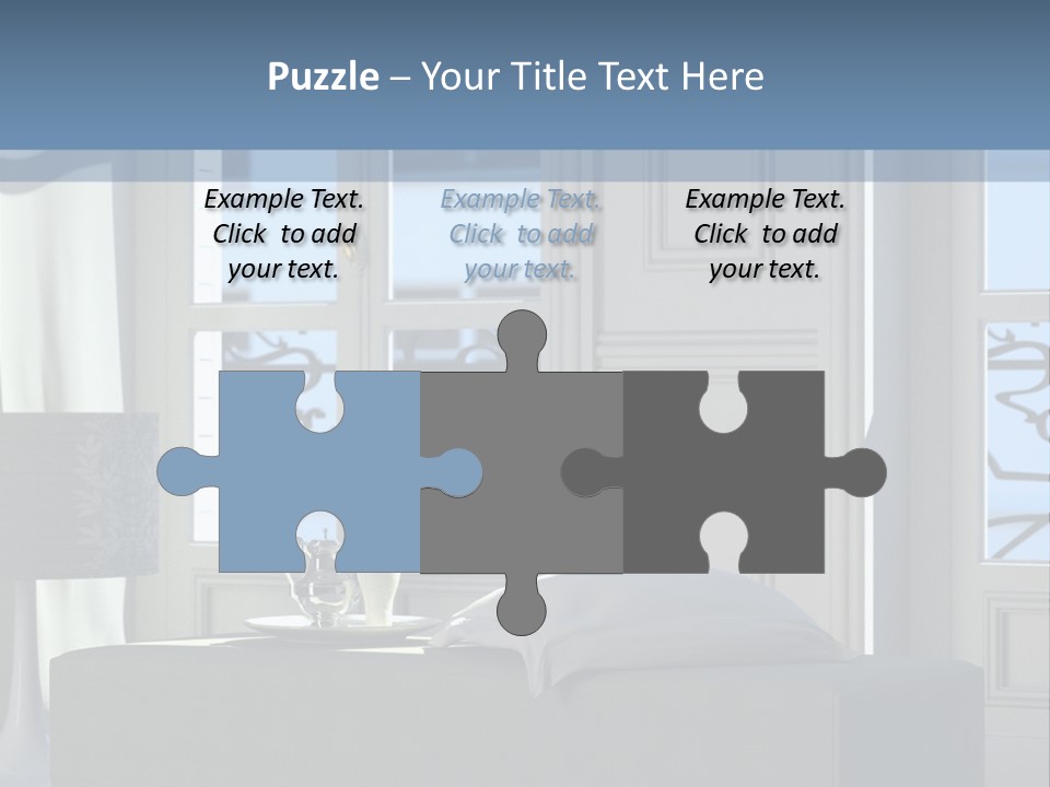 Classic Parisian Living Room (3D Render) PowerPoint Template