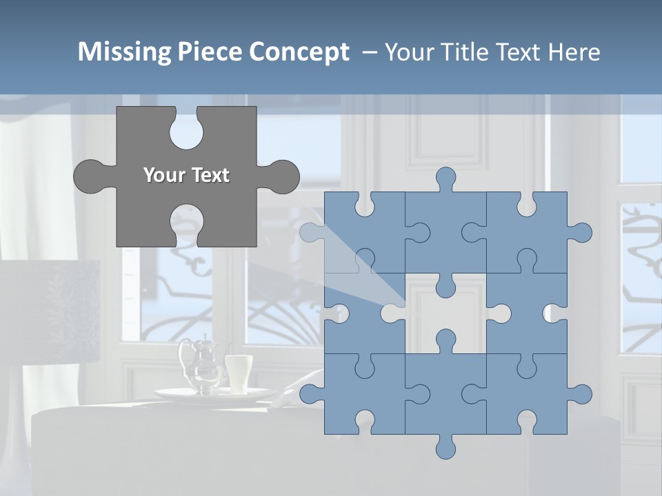 Classic Parisian Living Room (3D Render) PowerPoint Template