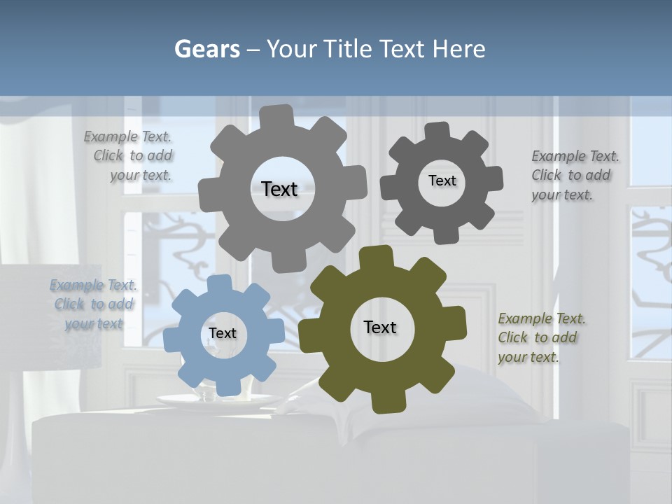 Classic Parisian Living Room (3D Render) PowerPoint Template