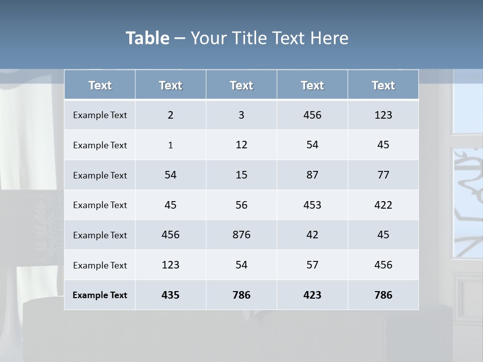 Classic Parisian Living Room (3D Render) PowerPoint Template