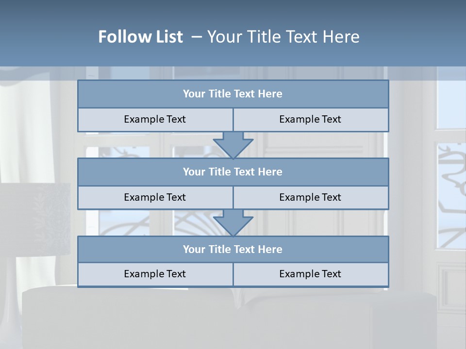 Classic Parisian Living Room (3D Render) PowerPoint Template