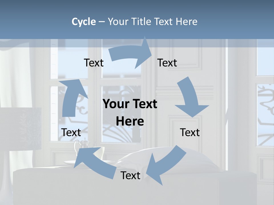 Classic Parisian Living Room (3D Render) PowerPoint Template