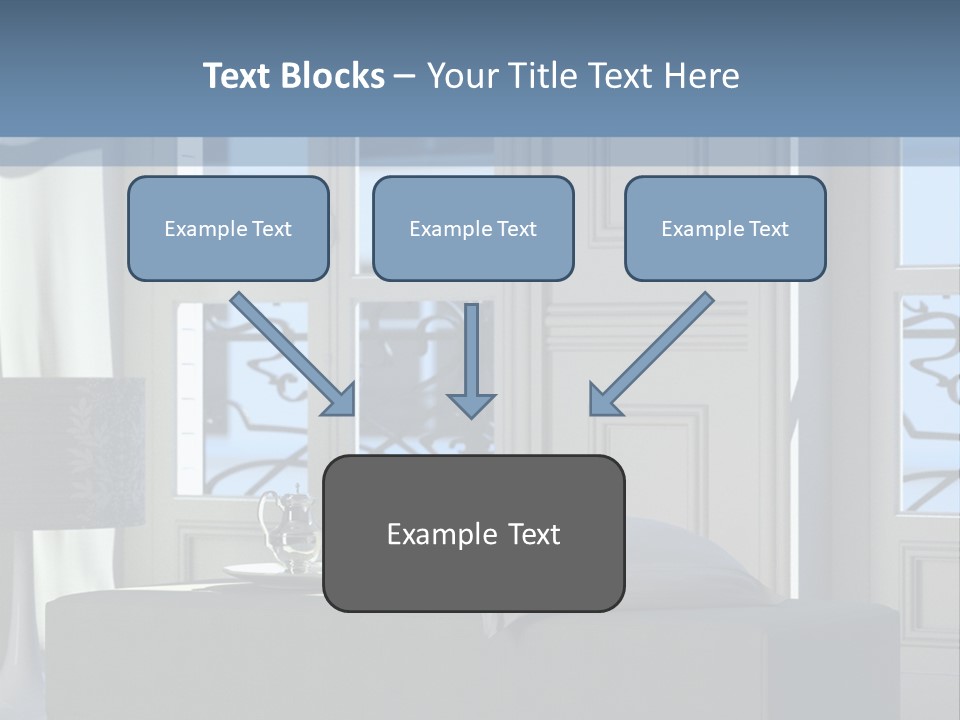 Classic Parisian Living Room (3D Render) PowerPoint Template
